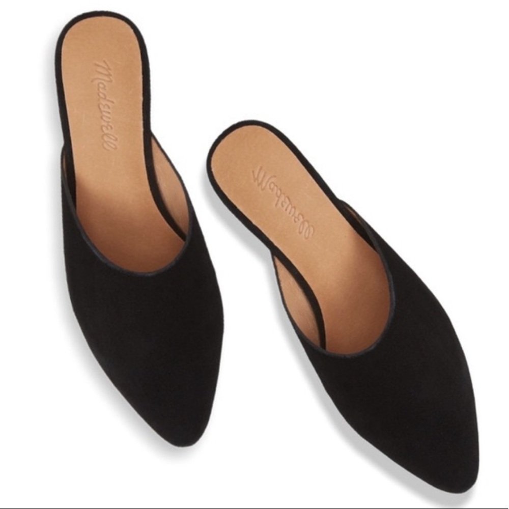 Madewell Remi Mules Black Suede